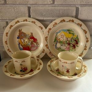 Bunnykins Melamine Plate, Bowl & Cup Set